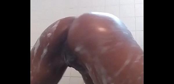  Nude soapy ebony